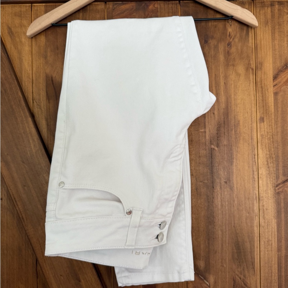 Tahari white Pants with Button Accents